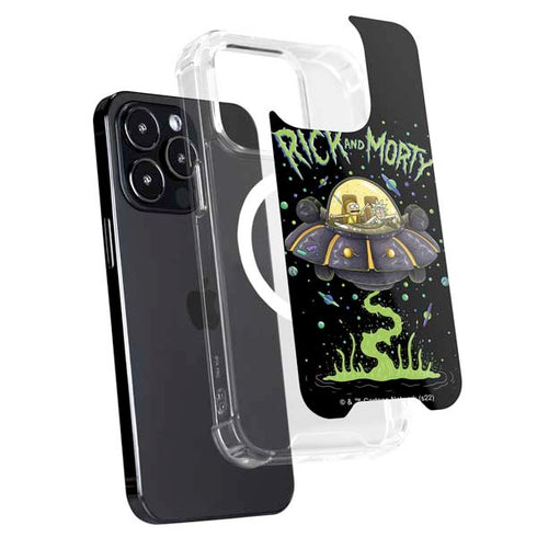 Adult Swim Rick and Morty Spaceship iPhone 15 Pro Max MagSafe Case
